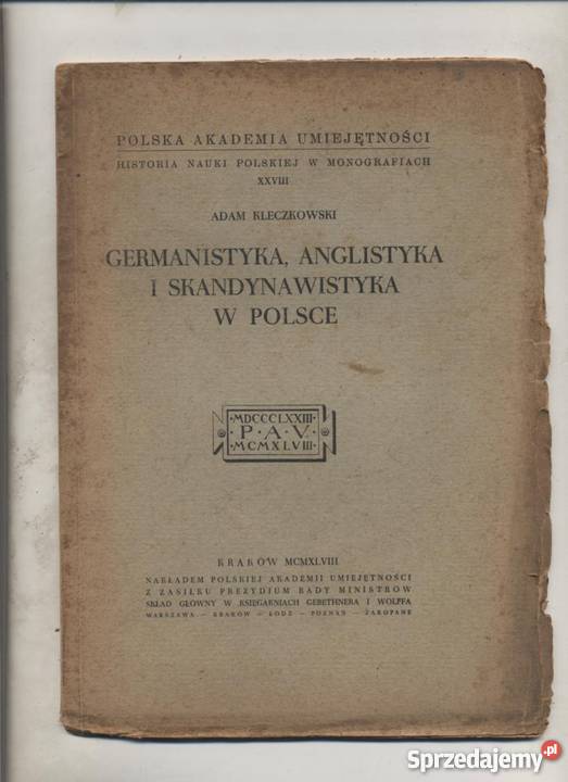 Germanistyka anglistyka i skandynawistyka w Pozostałe sprzedam
