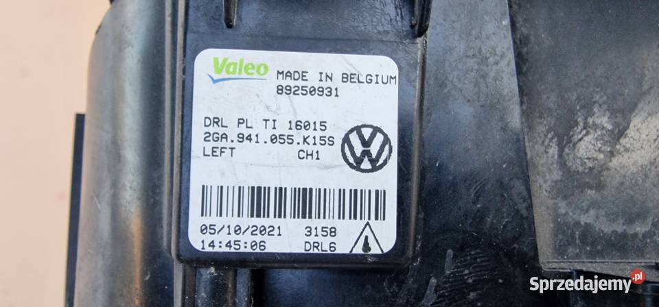 VW TROC HALOGEN LEWY LAMPA LEWA DRL LED KRATKA lubuskie Bieleń
