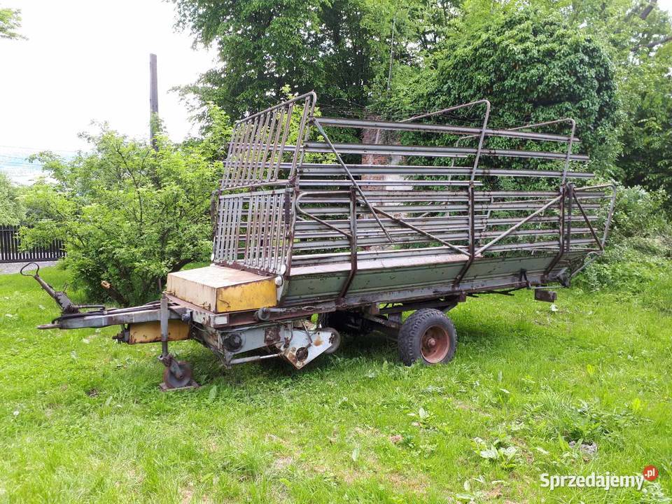 SPRZEDAM PRZYCZEPĘ SAMOZBIERAJACĄ ZBIERACZ nieuszkodzony śląskie Żywiec