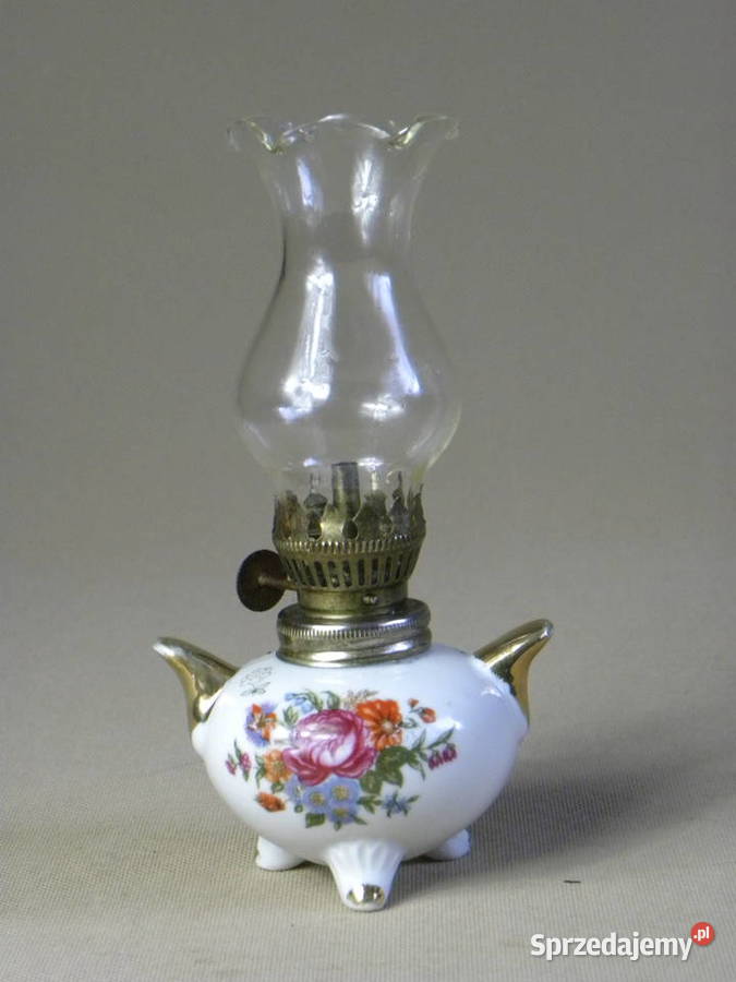 Mała porcelanowa ozdobna lampka naftowa dolnośląskie Legnica