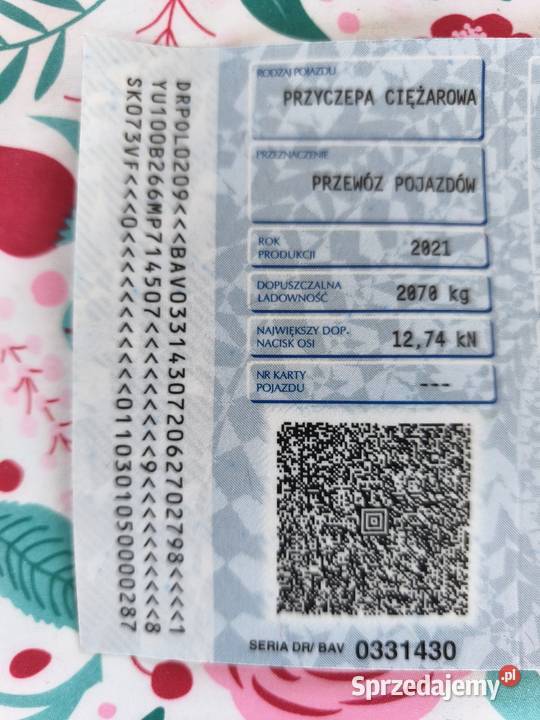 Przyczepa Branderup Do samochodów osobowych dolnośląskie