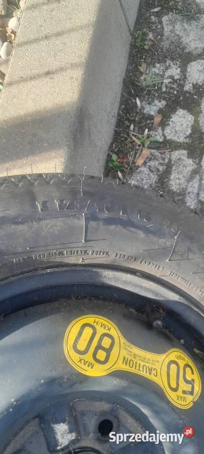 VOLVO V40 KOŁO ZAPASOWE ZAPAS CONTINENTAL T12590 lubuskie Dobiegniew