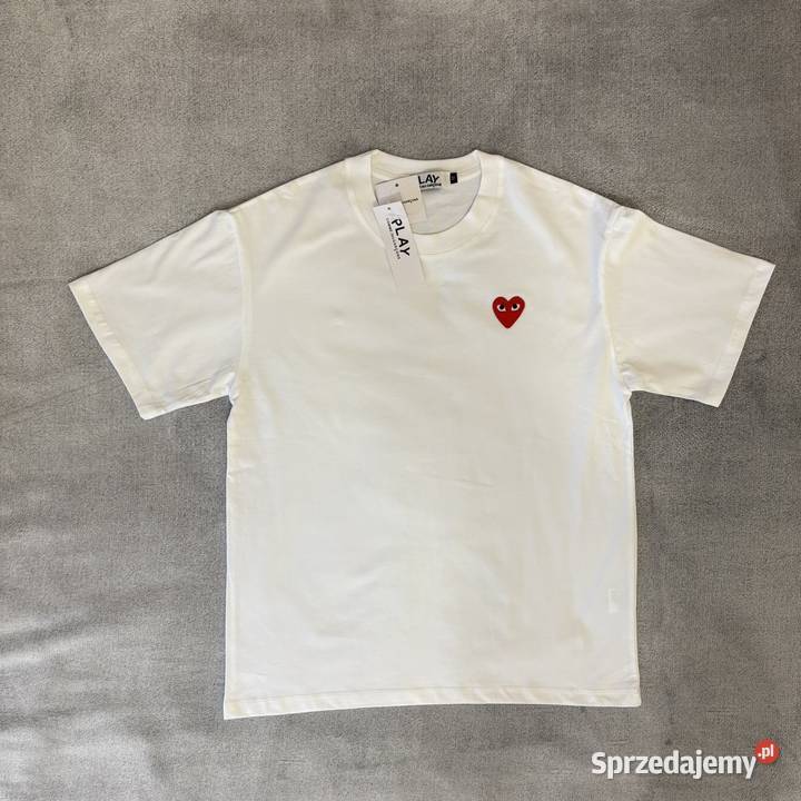 Koszulka biała Comme des Garcons Odzież codzienna Radom