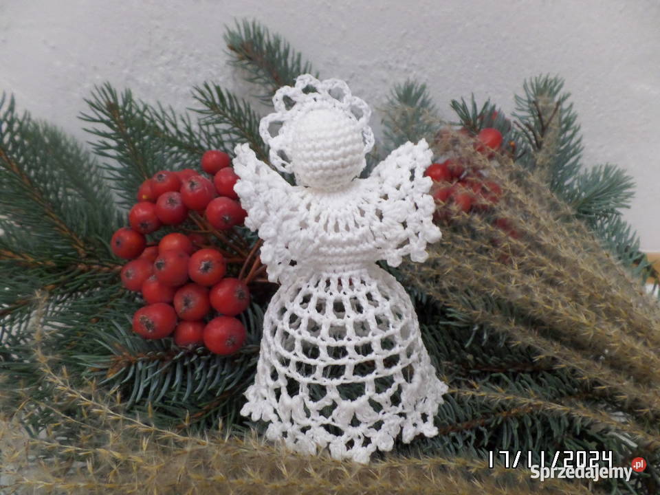 Ozdoby Choinkowe Aniołek na szydełku Pozostałe Dukla sprzedam