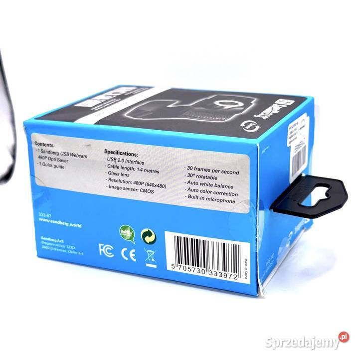 Kamerka internetowa Sandberg USB webcam 480 opti Warszawa