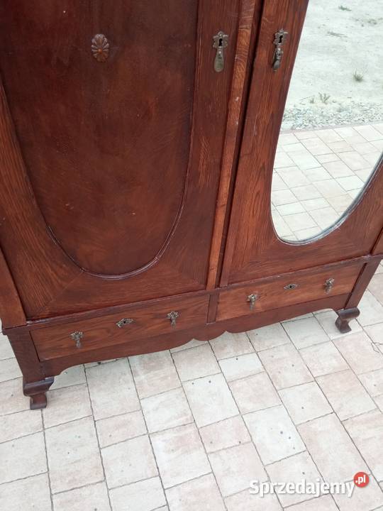 Elegancka Poniemiecka 2drzwiowa szafa ubraniowa Brzeg