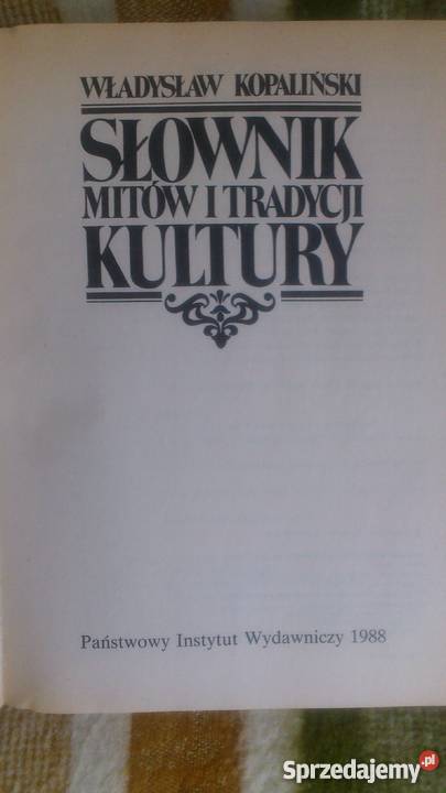 Słownik mitów i tradycji kultury