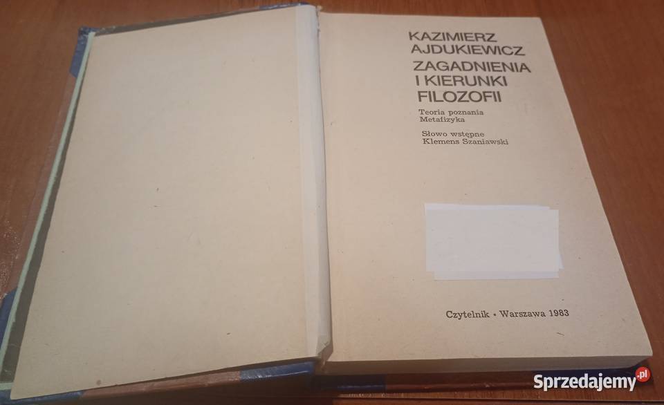 Zagadnienia i kierunki filozofii teoria poznania religia i etyka Gdańsk