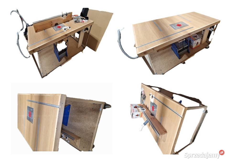 stół warsztatowy frezarski 2w1 z frezarką Makita