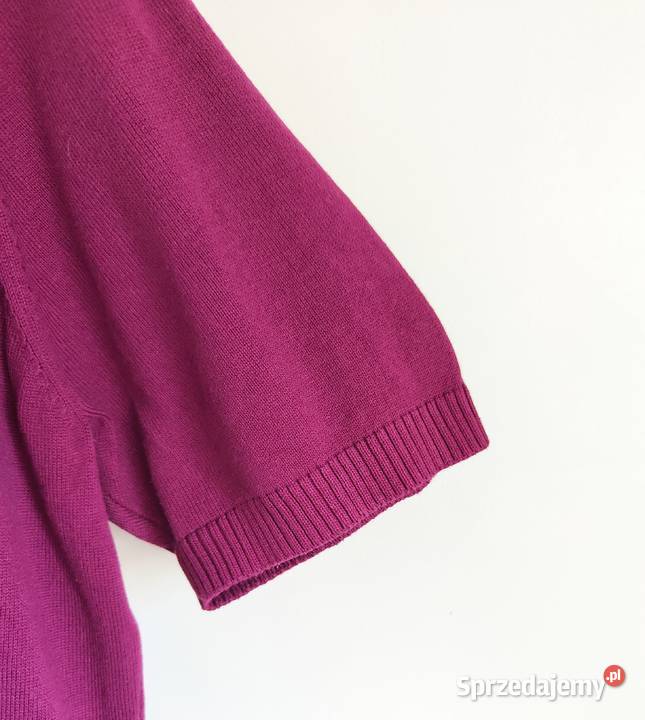 Fioletowy sweter golf bawełna 48 50 4XL BPC Szczecin