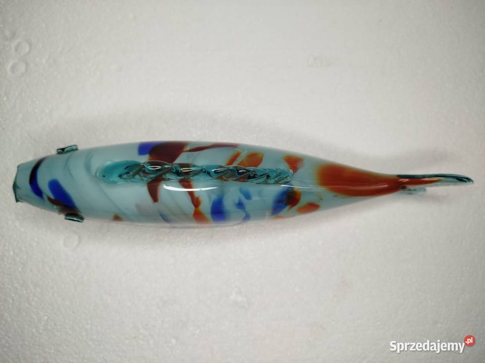 Szklana Rybka PRL uszkodzona łódzkie Zgierz sprzedam