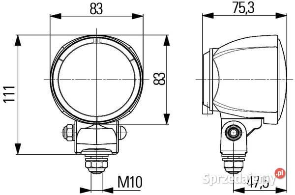 Lampa robocza kwadratowa H9 moduł 70 sprzedam