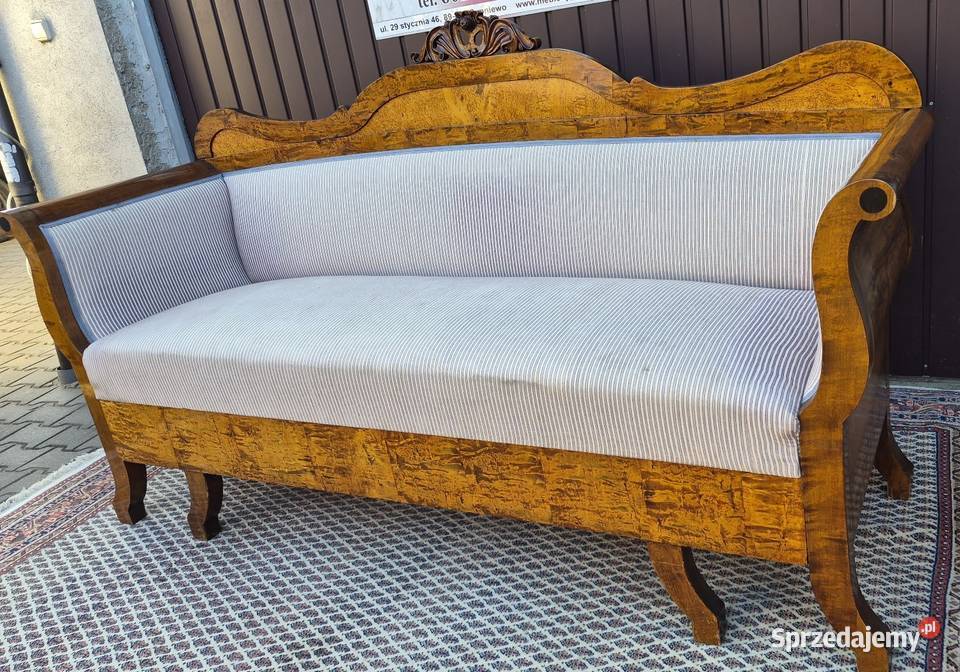 Stara sofa stylowa biedermeier antyk ze Szwecji Sypniewo