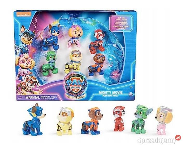 PSI PATROL MIGHTY MOVIE FILM ZESTAW 6 FIGUREK Poznań