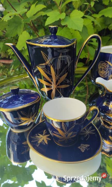 Lindner PorzellanEcht Cobalt poł XX w Porcelana i szkło Pabianice