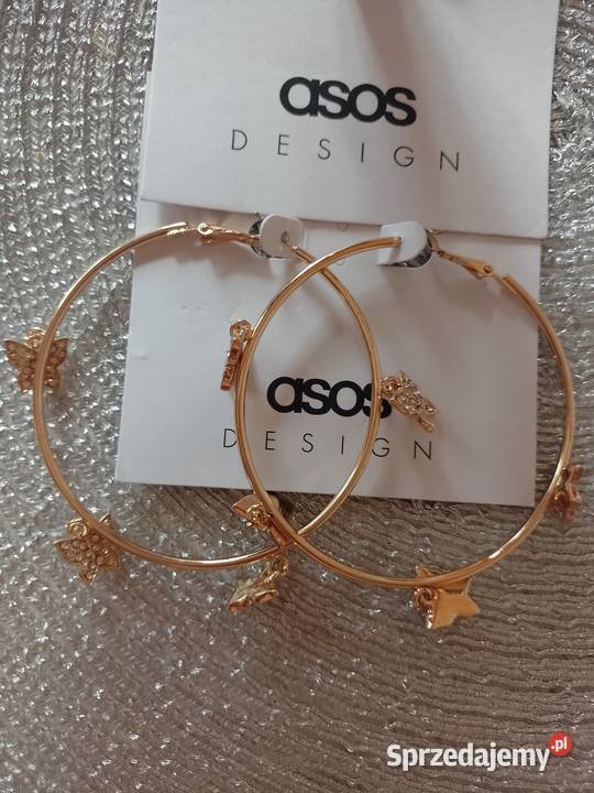 ASOS Duże Bogato zdobione kolczyki koła z Kraków