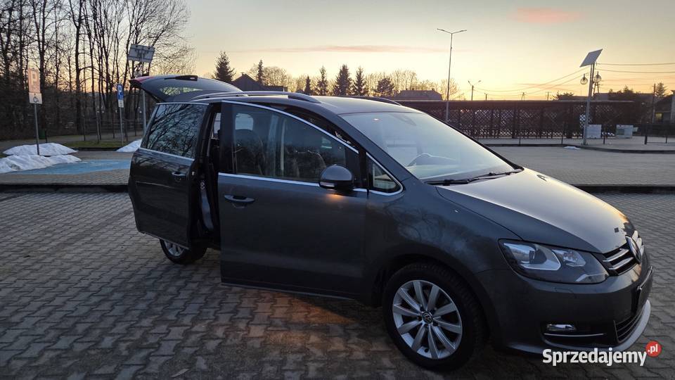 VW Sharan Automat DSG Salon Polska Super Stan kurtyny powietrzne Gdów