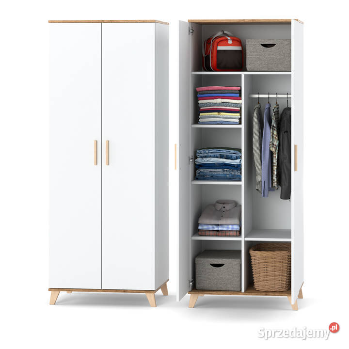 Szafa Skandynawska Garderoba 80 Do Salonu