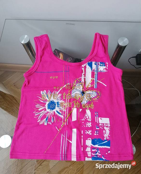 NOWY DAMSKI RÓŻOWY TOP R UNIWERSALNY Topy i koszulki Łódź