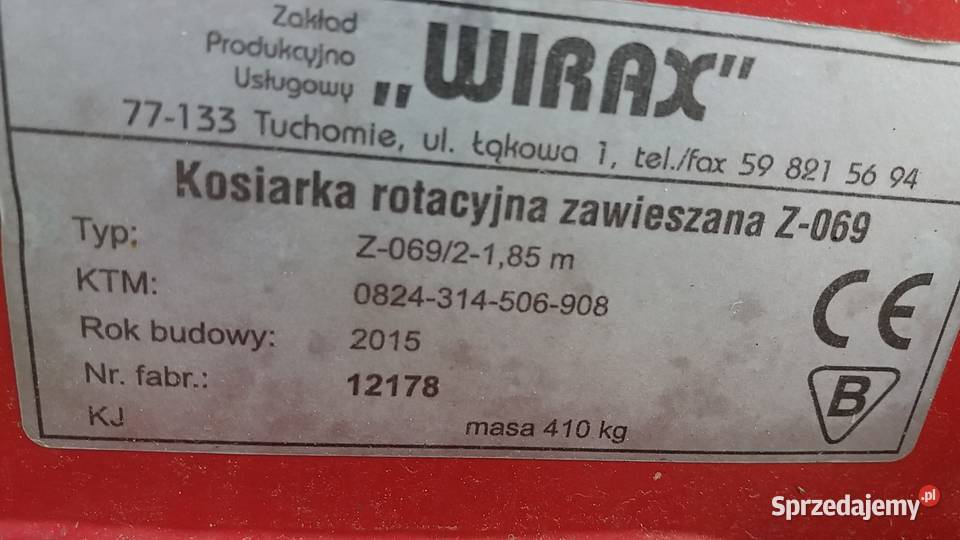 Kosiarka rotacyjna 185 Ciechocin