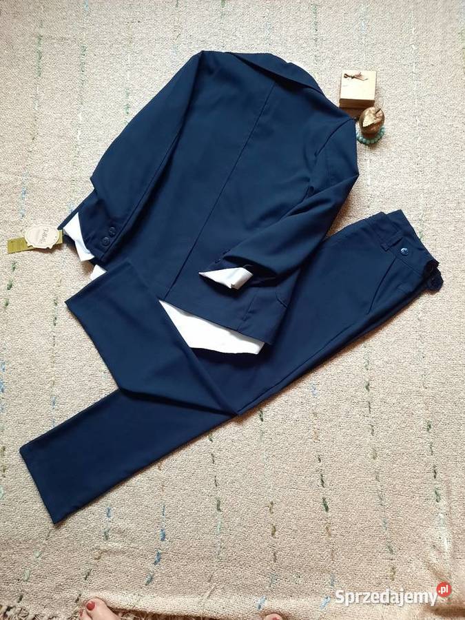 Garnitur granatowy 4czesciowy chłopca Lublin sprzedam