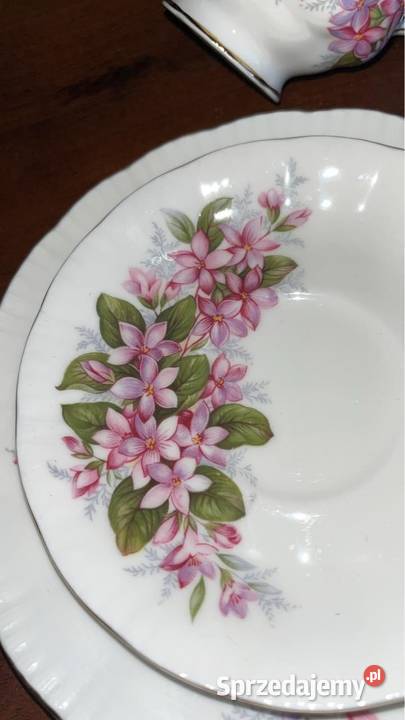 Filiżanka z talerzykiem deserowym Myflower Syg Gdańsk