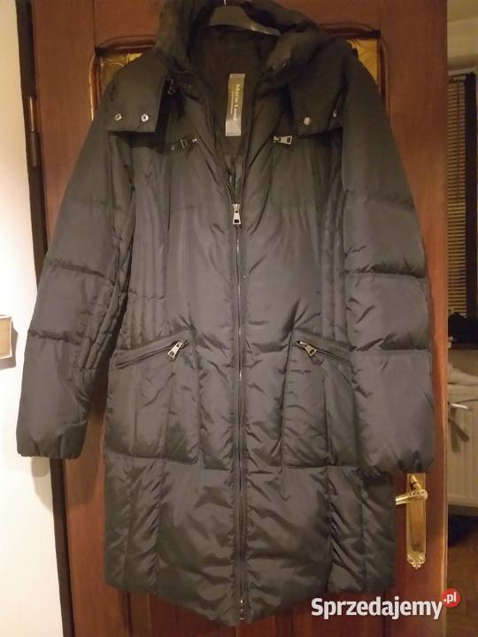 Płaszcz czarny z kapturem Wrocław sprzedam