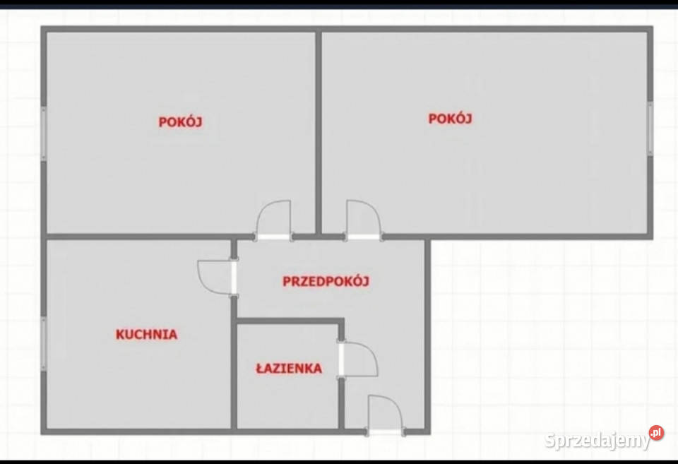Bezpośrednio 2 pokoje 43 mkw parter 43m2