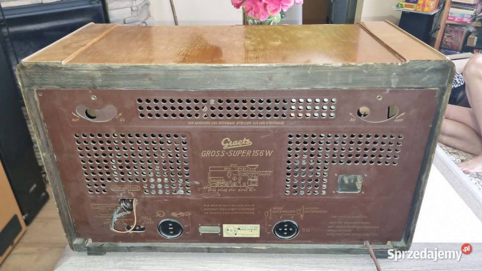 Luksusowe zabytkowe Radio Graetz Gross Super Radioodtwarzacze Warta