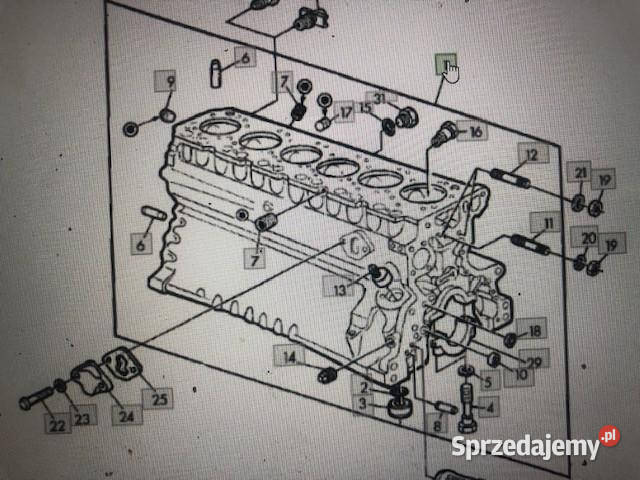 John Deere 6359D R80725 RE25591 Blok Cylindrów wielkopolskie Jastrzębniki