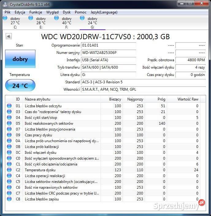DYSK WD Elements 2TB HDD 25 cala WD20JDRW nowy Tomaszów Lubelski