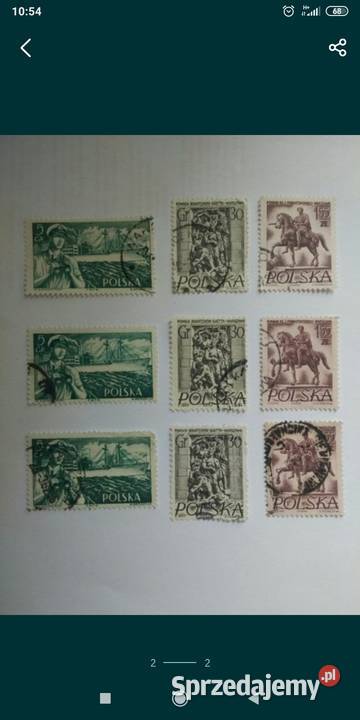 Znaczki 1956 Filatelistyka Bolesławiec sprzedam