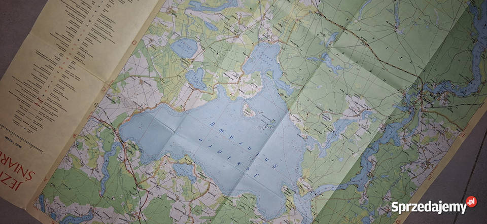 Unikatowa Mapa Jezioro Śniardwy 1987 r Kalisz