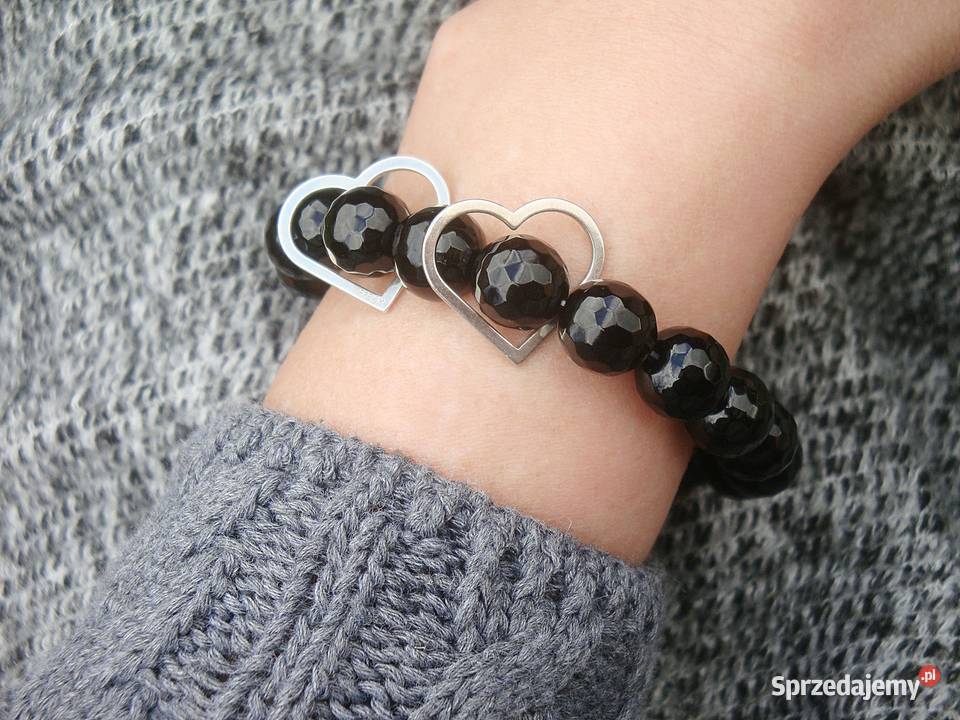 Bransoletka damska z Onyksu czarnego Kraków