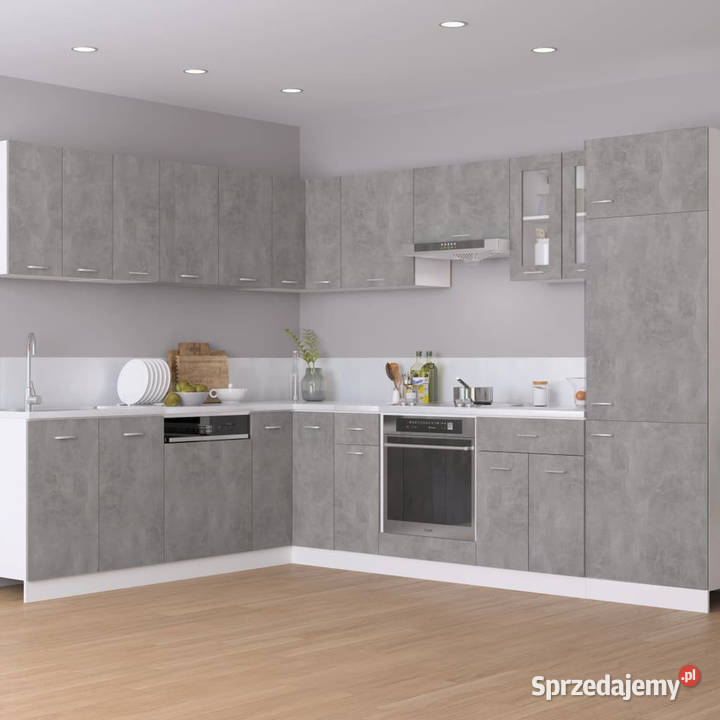 Szafka na lodówkę szarość betonu 60x57x207 Warszawa