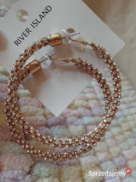 RIVER ISLAND Duże bogato zdobione kolczyki koła Dla kobiet Kraków