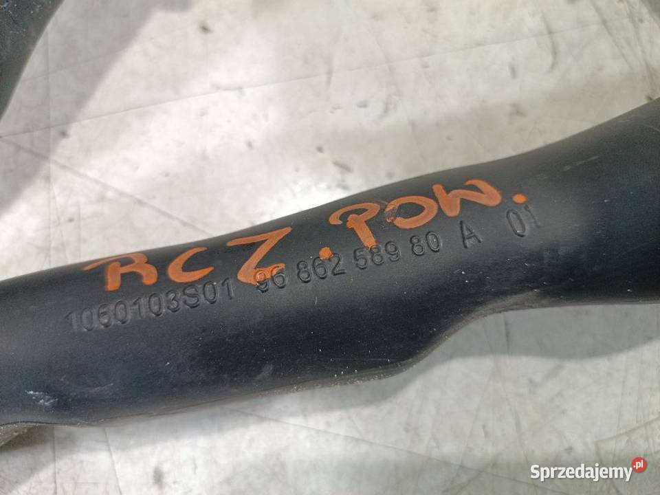 PRZEWÓD POWIETRZA PEUGEOT RCZ 16 THP 9686258980 Węże chłodnicy wielkopolskie