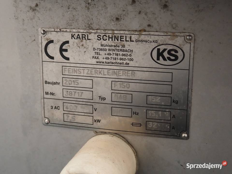 Karl Schnell F150 Emulgator Krotoszyn