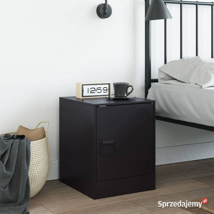 Szafka nocna czarna 345x39x44 stal WM841607 Warszawa