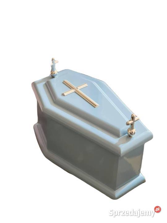 Niebieska trumienka dziecięca trumienka na płód sprzedam