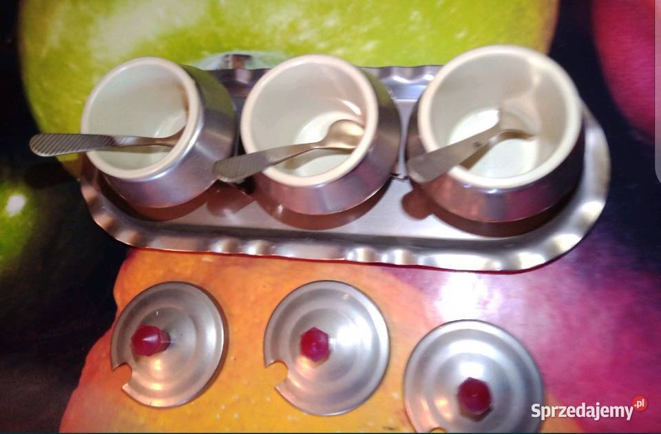 Naczyńka na kawior ZSRR inny kolor Chorzów