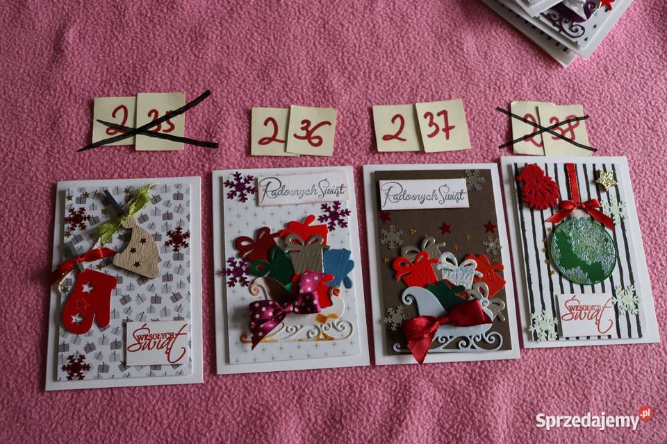 Kartki świąteczne ręcznie robione kujawsko-pomorskie Wudzyn