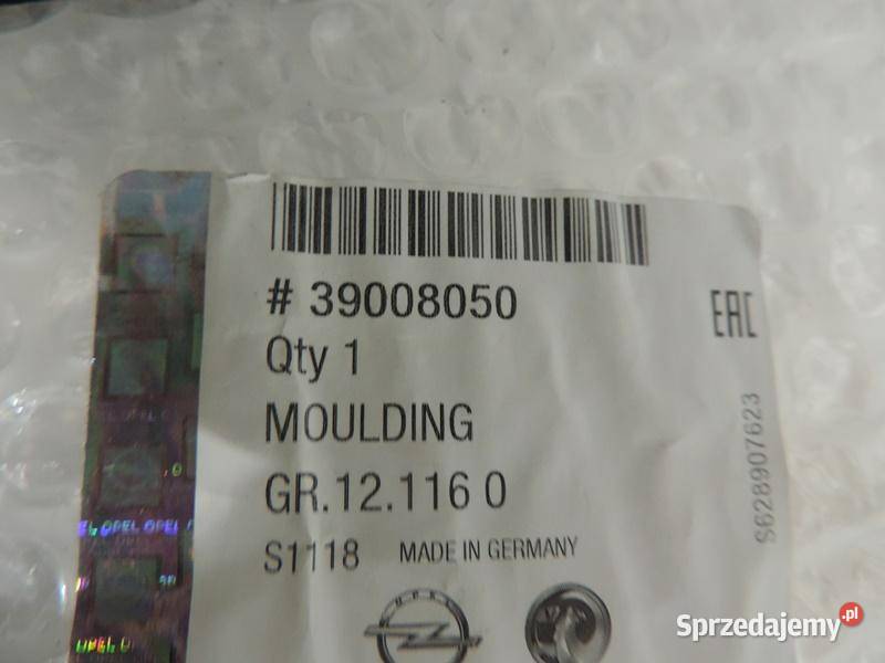 CROSSLAND X LISTWA CHROM BŁOTNIKA TYŁ LEWY NOWA