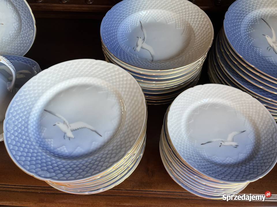 Talerz śniadanie Copenhagen Złota mewa Porcelana i szkło Gdańsk