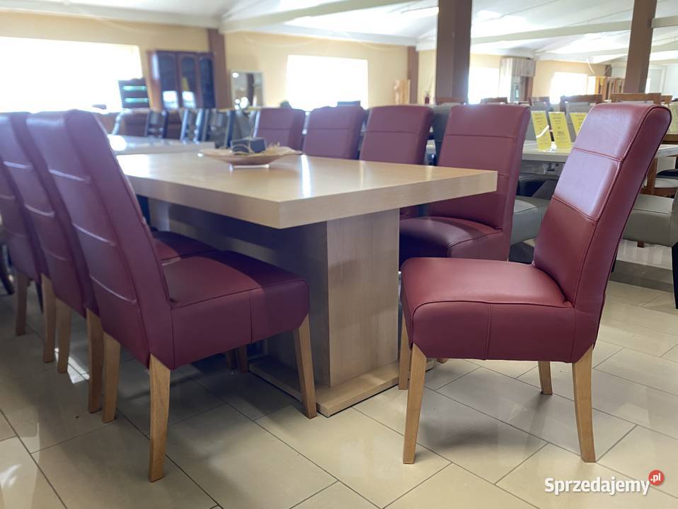 Krzesła Bianco w skórze naturalnej Producent Olesno