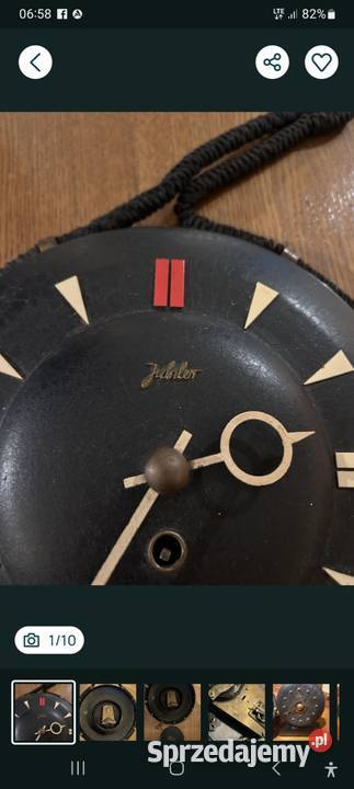 Zegar zegary Jubiler PRL Vintage Toruń