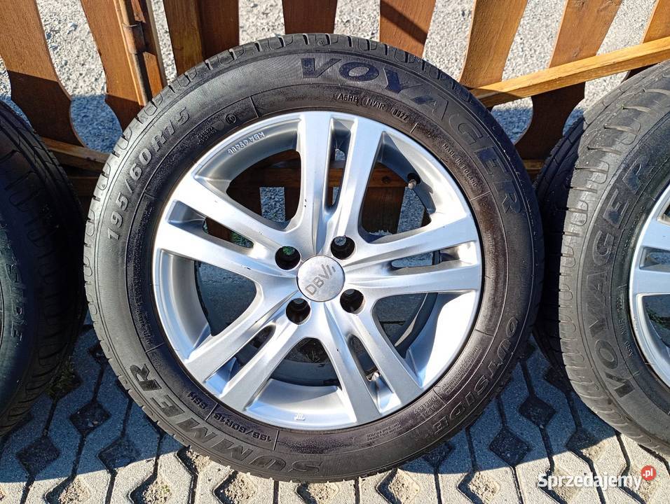 Opony letnie z alufelgami 19560R15 Opel Renault 60 podkarpackie Rzeszów sprzedam
