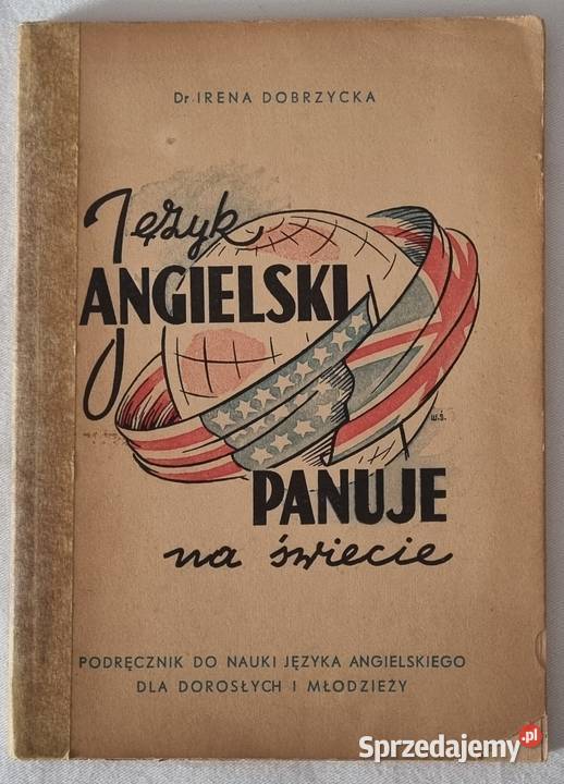Język angielski panuje na świecie dr I Dobrzycka Antykwariat mazowieckie Warszawa