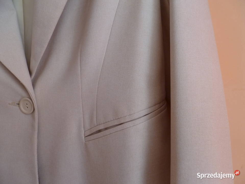 Żakiet kremowy brązowy/beżowy Marynarki i żakiety Kraków