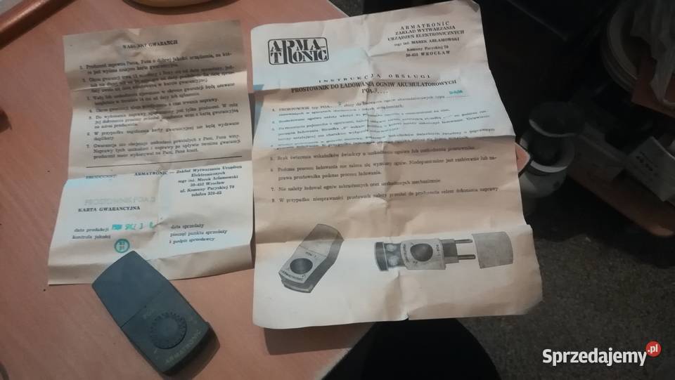 Stara ładowarka Armatronic POA 2 PRL Łódź